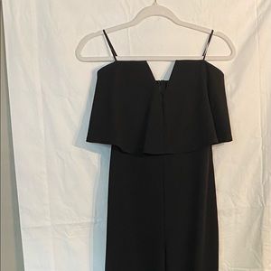 Lulus black strapless jumpsuit, worn once, Sz S